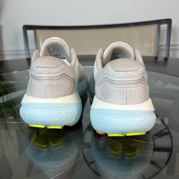 Brooks Glycerin GTS 21 Running Shoes Coconut Beige Blue Women's Sz 11 - Picture 4 of 5